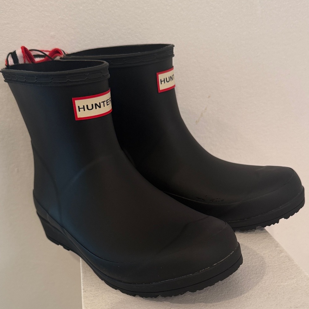 Hunter Classic Black Waterproof Boots NWOB - kids size 5